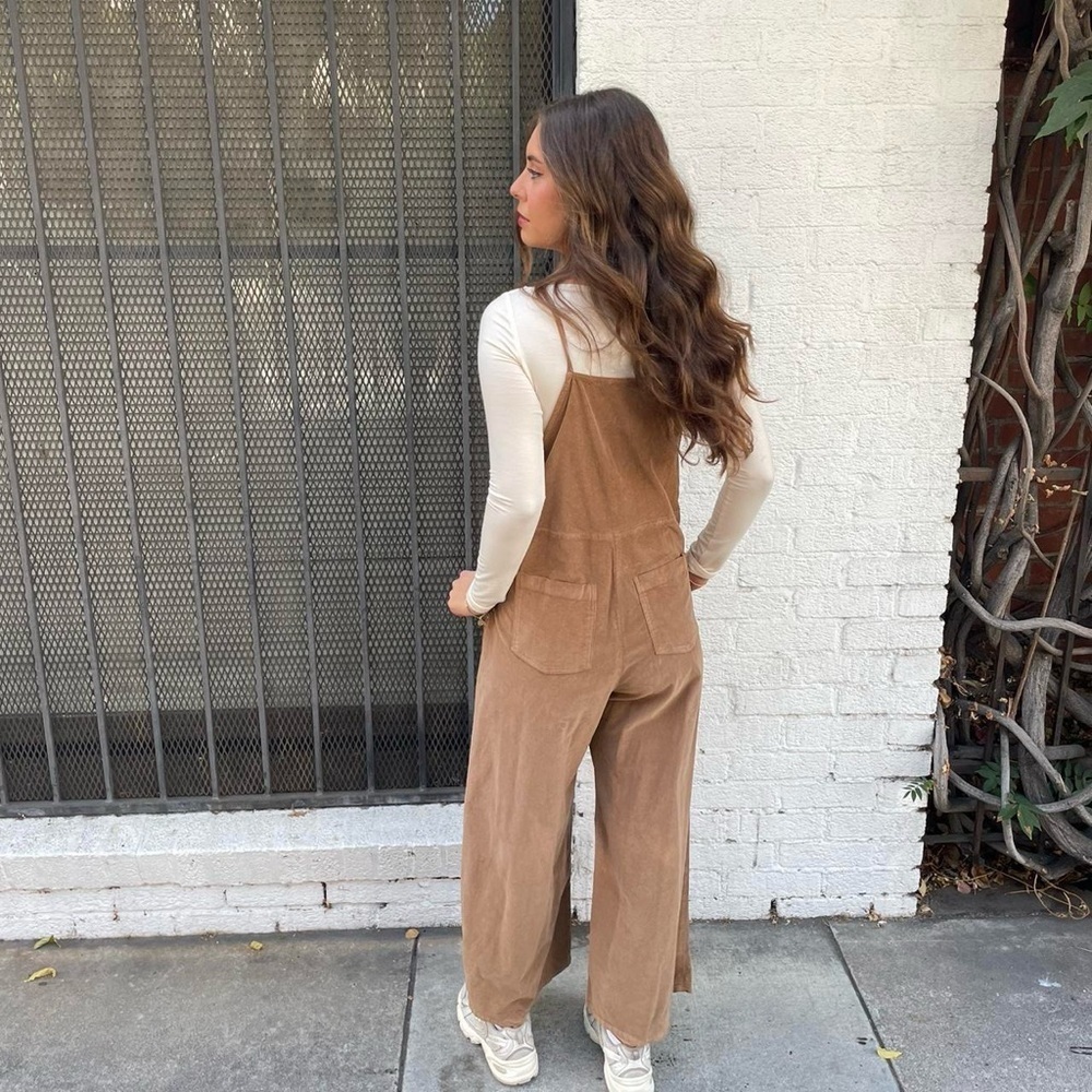 NWT self contrast corduroy overalls / jumper sz small / sold at anthro $170 - Picture 4 of 6
